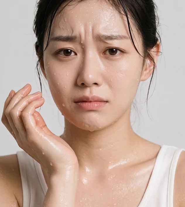 손, 안면 다한증 설명 이미지